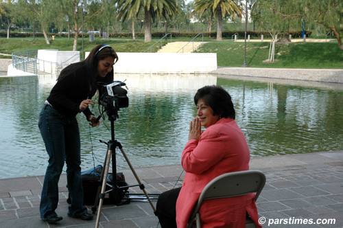 VOA Persian Reporter Shally Zomorodi conducting an interview with Elahe Amani (Iranian Women?s Movement Activist and Chair of Coalition of Women from Asia & the Middle East) - (February 25, 2006)  by QH
