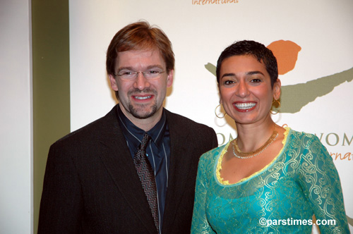Chris Abele (Argosy Foundation) & Zainab Salbi - Beverly Hills,  November 19, 2005- by QH