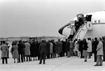 The hostages disembark Freedom One- DOD Photo - January 27, 1981