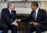 President Barack Obama and Prime Minister Gordon Brown meeting in the Oval Office (March 3, 2009) WH Photo