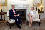 Secretary Kerry & British Prime Minister May in the White Room No. 10 Downing Street in London - USDOS Photo - July 19, 2016