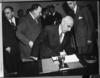 Prime Minister Mohammad Mossadegh of Iran taking seat at the United Nations Security Council.
