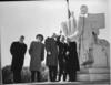 Prime Minister Mohammad Mossadegh of Iran admiring the outside of the Supreme Court Building.