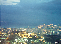 Acropolis after sunset - Spring 1993 by QH