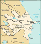 Map of Azerbaijan - CIA World Fact Book