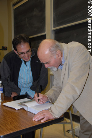 Reza Baraheni and Peyman Malaz book (April 22, 2007) - by QH