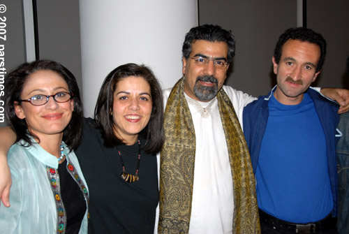 Mahshid Mirzadeh, Pirayeh Pourafar, Houman Pourmehdi, Mani Balouri - The Getty Center, LA (February 17, 2007) - by QH