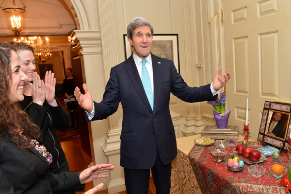 U.S. Secretary of State John Kerry celebrates Nowruz at the U.S. Department of State in Washington, D.C.