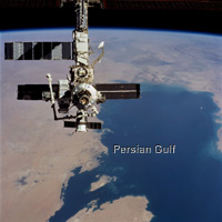 International Space Station passes over the Persian Gulf - NASA July 21, 2001