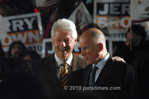 Jerry Brown & President Bill Clinton - UCLA (October 15, 2010) - by QH
