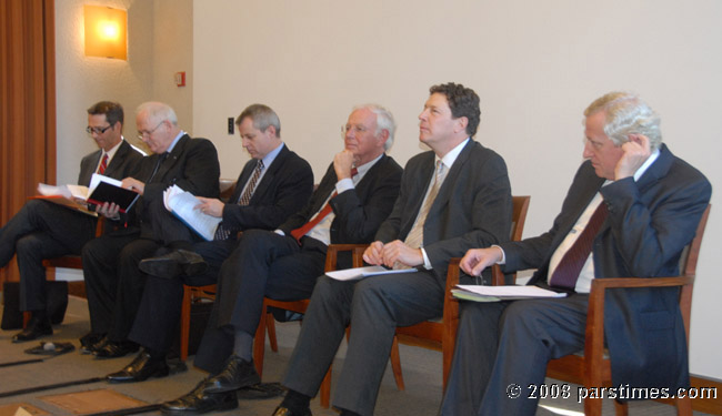 Panel discussion with the British, Czech, French, and German Ambassadors to the US
- UCLA (December 5, 2008) - by QH7