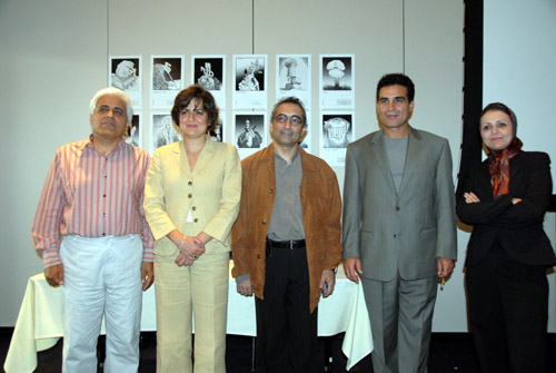 Majid Mohammadi (Open Society Institute) Mariam Memarsadeghi (Senior Program Manager), Sasan Ghahreman (Editor), Houshang Touzie, Fariba Davoodi Mohajer (Journalist and Women?s Rights Activist) - UCLA (June 12, 2007) - by QH