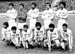 Iran's squad in 78 WC qualification match against South Korea, Teheran, November 11, 1977