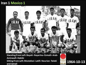 Team Melli against Mexico