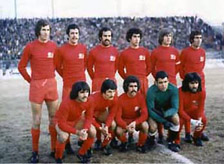 Tractor Sazi's squad in 1974