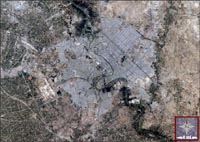 Baghdad, Iraq - Landsat 7 - April 2000