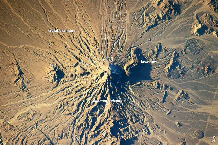 Bazman Volcano, Iran - January 5, 2014