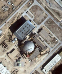 Image of Bushehr Reactor by IKONOS Satellite March 1, 2001 ©spaceimaging.com