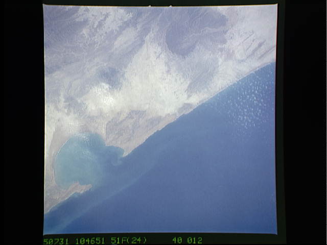 Chahbahar Coast - July 31, 1985  (NASA)