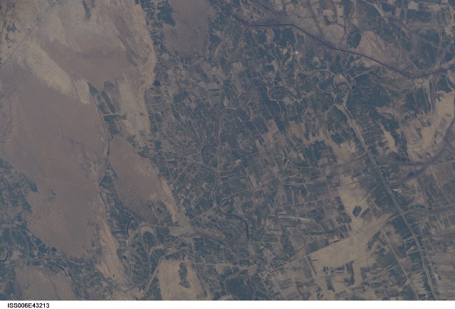 Dez River Hamidiyeh - April 2, 2003 (NASA)