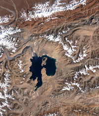 Kara-Kul Structure, Tajikistan (NASA)