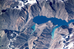 Lake Sarez, Tajikistan - Spring 2001 (NASA)
