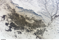 Space Shuttle Columbia's image of Mashhad in winter - January 21, 2003