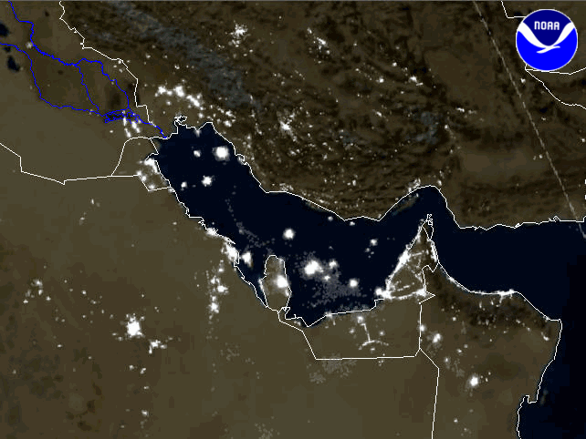 Persian Gulf regional imagery, 2001.7.26 at 1646Z