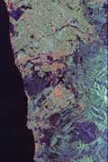 Space Radar Image of Orange County, California - JPL (August 15, 2002)