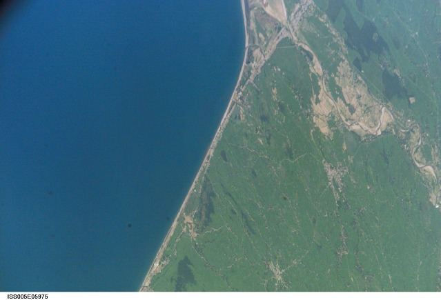 River Delta, Caspian Sea - NASA (June 6, 2001)