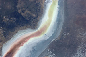 Sor Kaydak near the northeast Caspian Sea in Kazakhstan - NASA, June 11, 2012