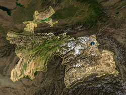Tajikistan  Satellite (NASA)