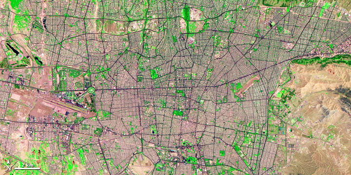 Tehran Urbanization - NASA (July 19, 2009)