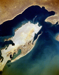 Renaissance Island (Vozrozhdeniya Island), Uzbekistan and Kazakhstan - NASA 1994