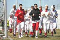 Iranian women's Football Team - ISNA