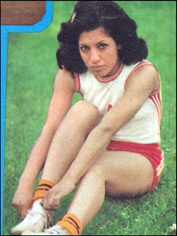 Track and field Star Zahra Hosseini, 1975