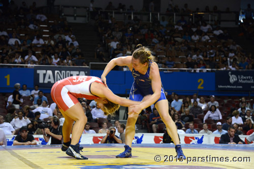 Danielle Lappage (Canada) vs Elena Pirozhkova (USA) - LA Sports Arena (May 19, 2013) - by QH