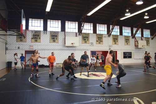 US Wrestling team warming up ((May 17, 2013) - by QH