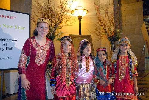 Iranian-American Children Celebrating Nowruz at LA City Hall