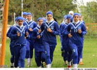 Iranian Female Football Players 'Malavan Club'